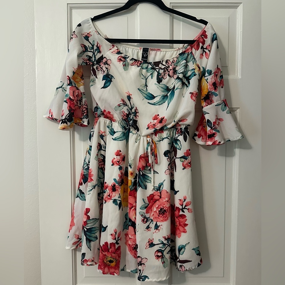 Floral Off-Shoulder Dress